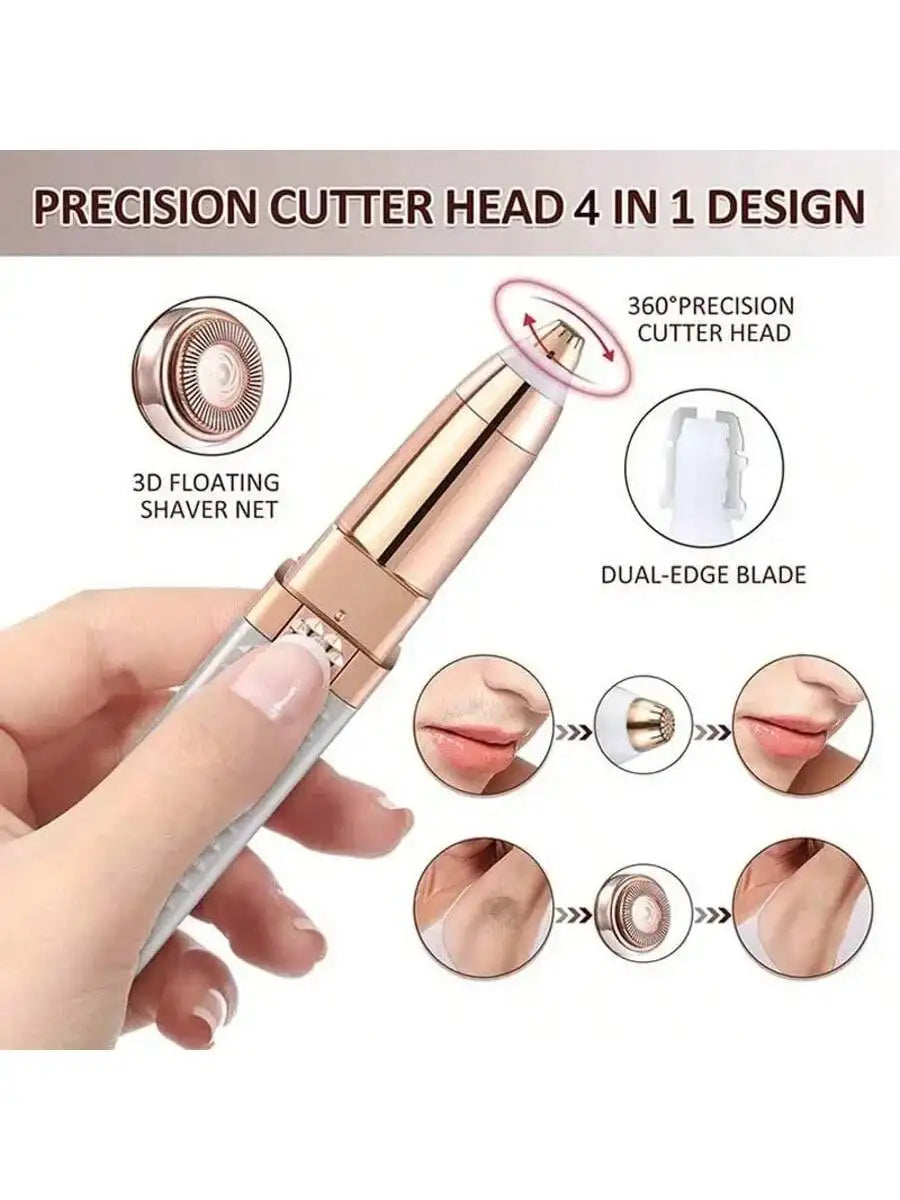 Electric Hair Removel Shaver For Women Eyebrow Trimmer Epilator Electric Painless Hair Remover Machine Body Facial Battery capac