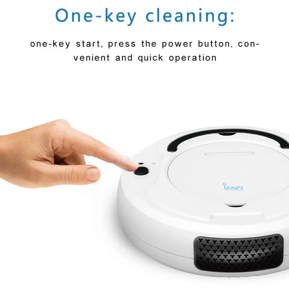 BOWAI Automatic Robot Vacuum Cleaner Smart Sweeping Dry Wet Cleaning Machine Charging Intelligent Vacuum Cleaner Home