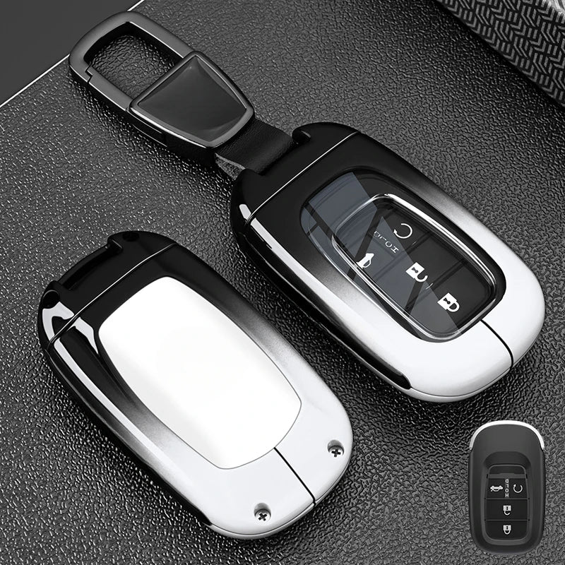 Car Key Fob Pocket Cover Case For Honda Civic CR-V HR-V Accord Jade Crider Odyssey 2015- 2018 Remote Protector Accessories