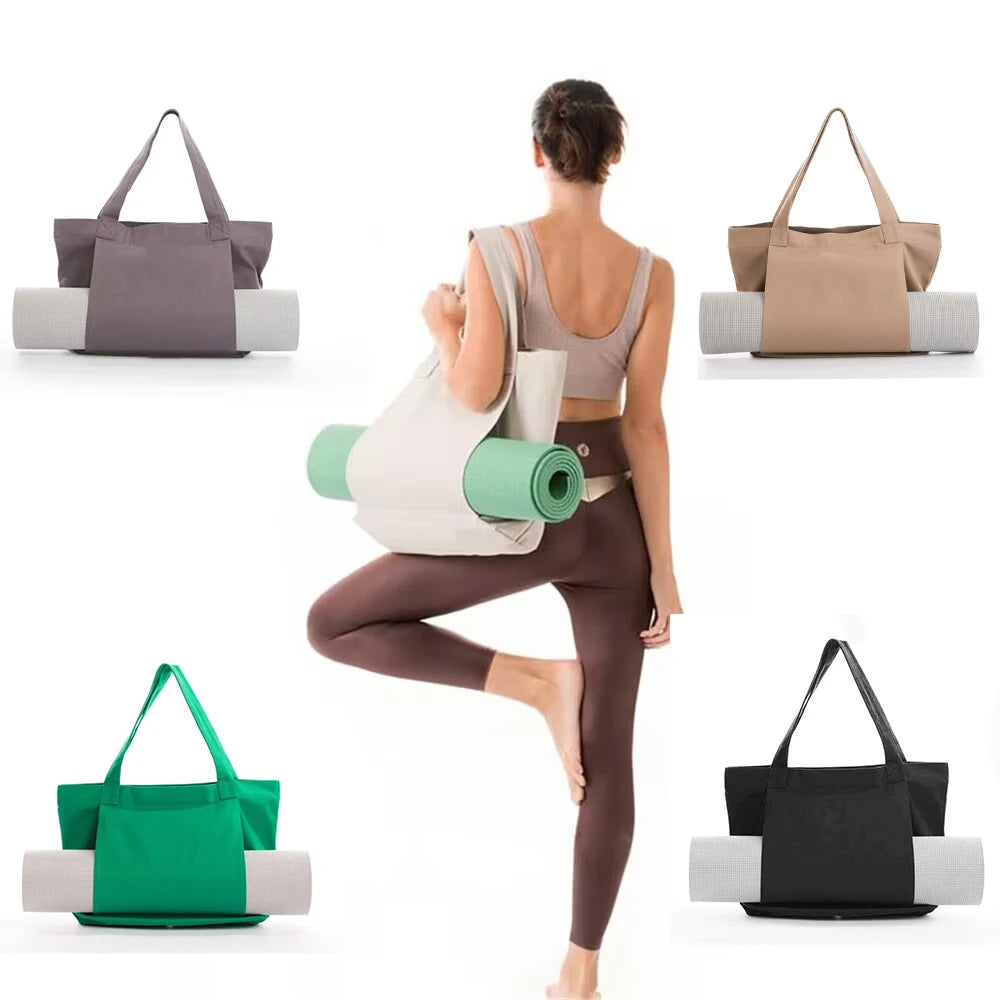 Yoga Mat Carry Bag Multifunctional Yoga Pilates Mat Case Bag Large Capacity Washable Lightweight Foldable Bag Tourism Fitness