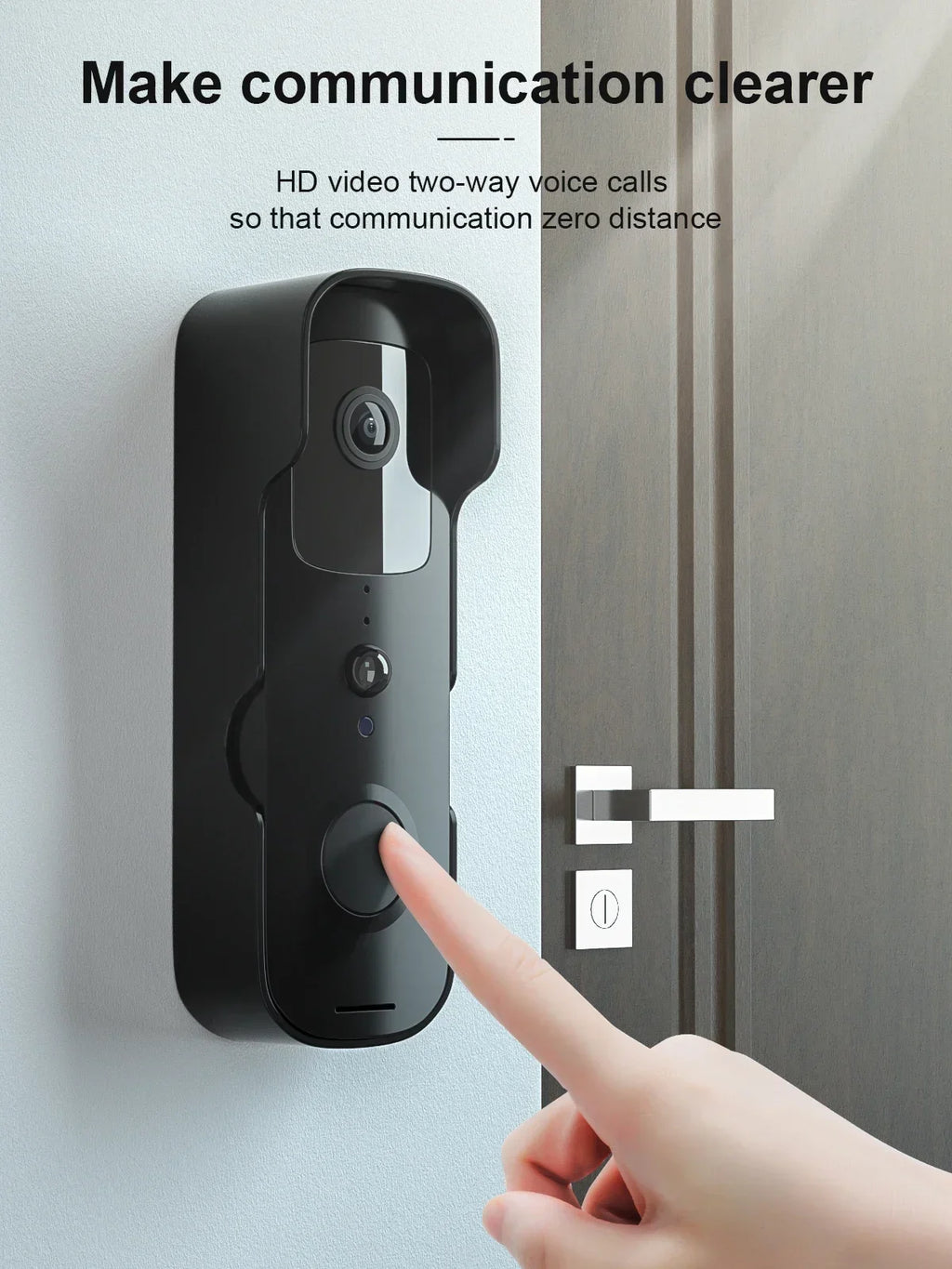New Smart Video Doorbell Waterproof Night Vision Door Viewer 1080P FHD Camera Digital Visual Intercom WIFI 2.4G Tuya Door Bell