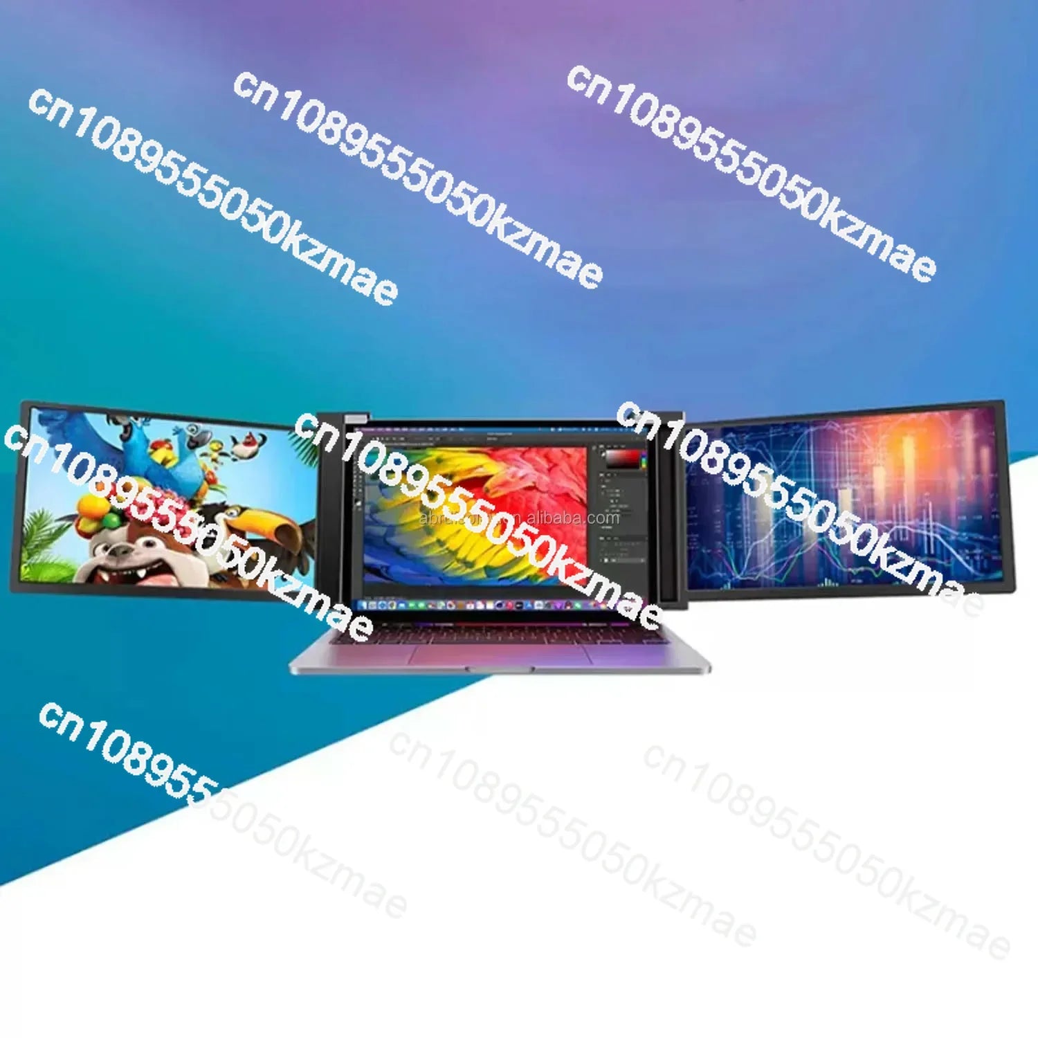 IN STOCK OEM 14 Laptop Triple Portable Monitor Full HD usb Usb Type C LCD ips screen monitor one cable connection gaming monitor