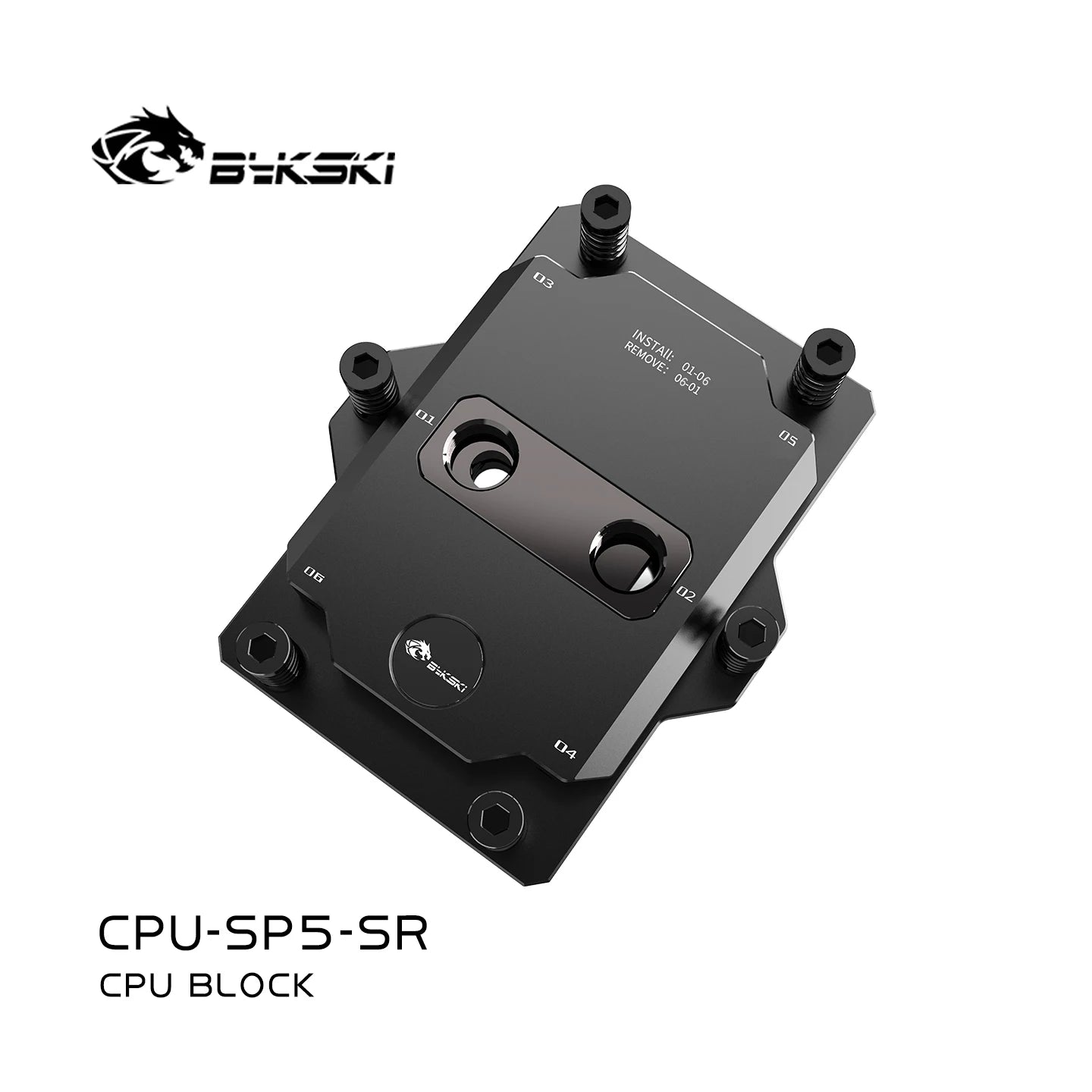 Bykski CPU-SP3-SR, CPU-SP5-SR CPU Water Block Use for AMD SP3 SP5 Server AI Cloud Computing Liquid Cooling All-Metal
