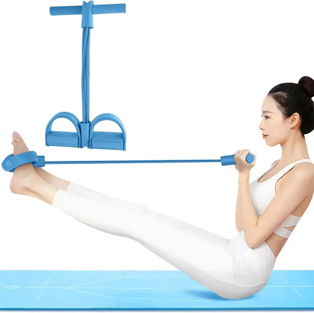 4/6 Level Resistance Band Elastic Bands with Non Slip Handles for Home Fitness Abdominal Muscle Training Yoga Pilates Workout