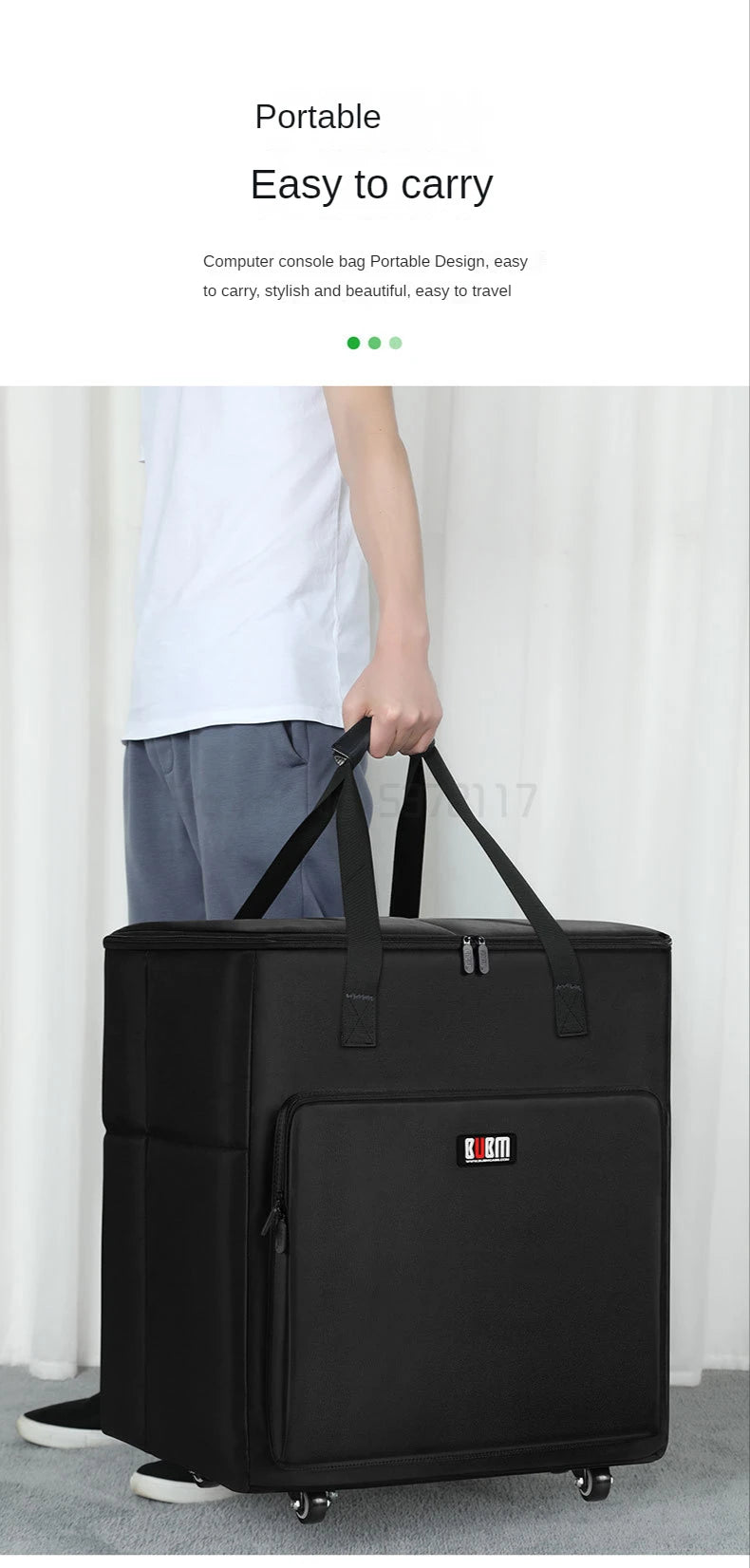 Desktop Gaming Computer PC Carrying Case Travel Storage Carrying BagComputer Main Processor Case and Monitor
