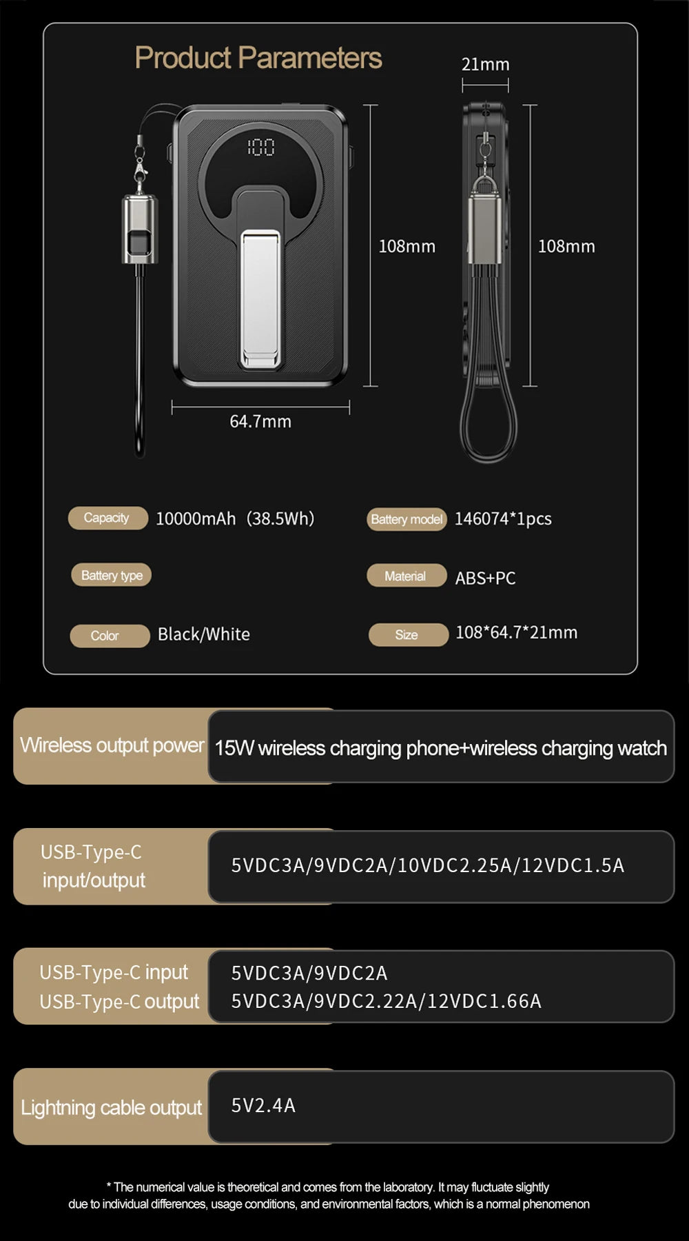 4 in 1 Magnetic 10000mAh Wireless Power Bank 35W Fast Charging Self Charging Multifunctional Powerbank For Magsafe iPhone Xiaomi