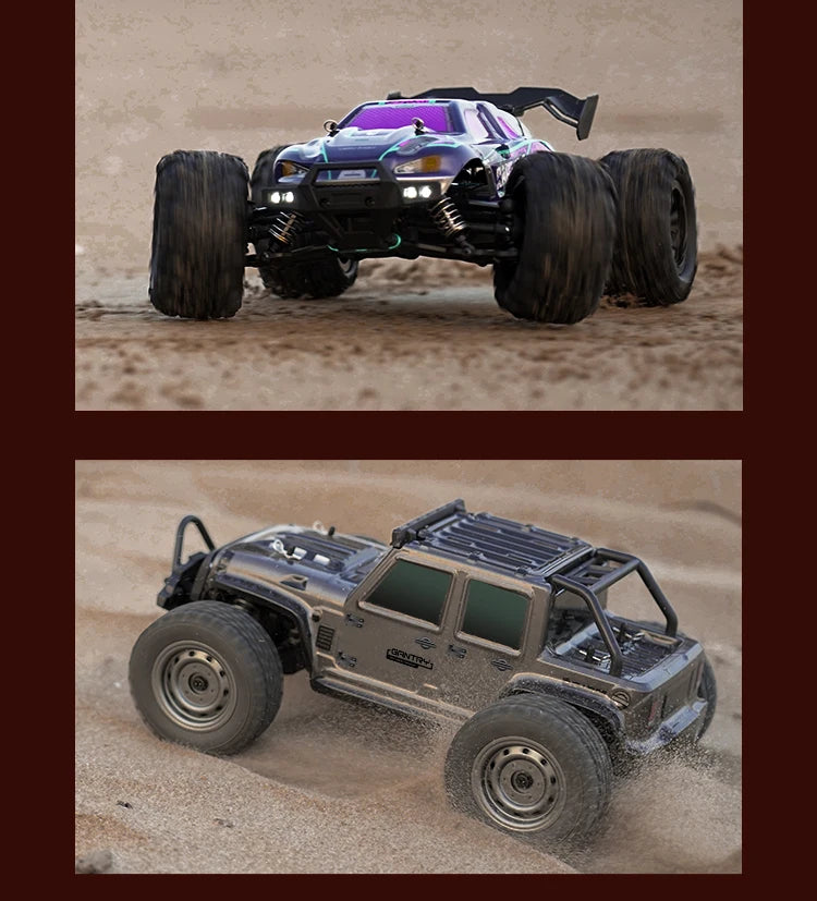 ZWN 1:16 70KM/H Or 50KM/H 4WD RC Car With LED Remote Control Cars High Speed Drift Monster Truck for Kids vs Wltoys 144001 Toys