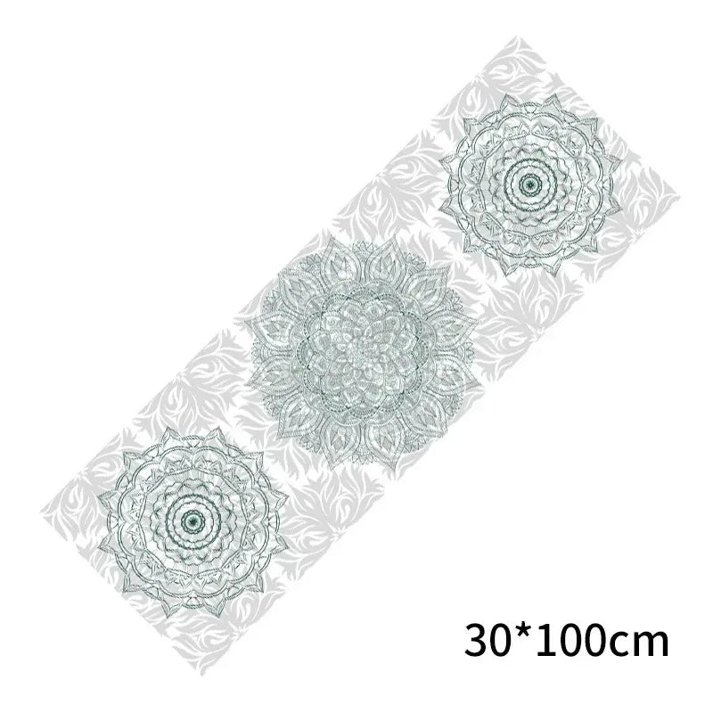 30*100cm Printed Yoga Towel Portable Double Layer Non-Slip Mat Protection Yoga Exercise Pad Quick Drying Pilates Towel Blanket