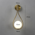 Modern Glass Ball Wall Light Luxury Gold Sconce Living Room Bedroom Bedside Aisle Staircase Nordic Wall Mount Indoor Decor Lamp