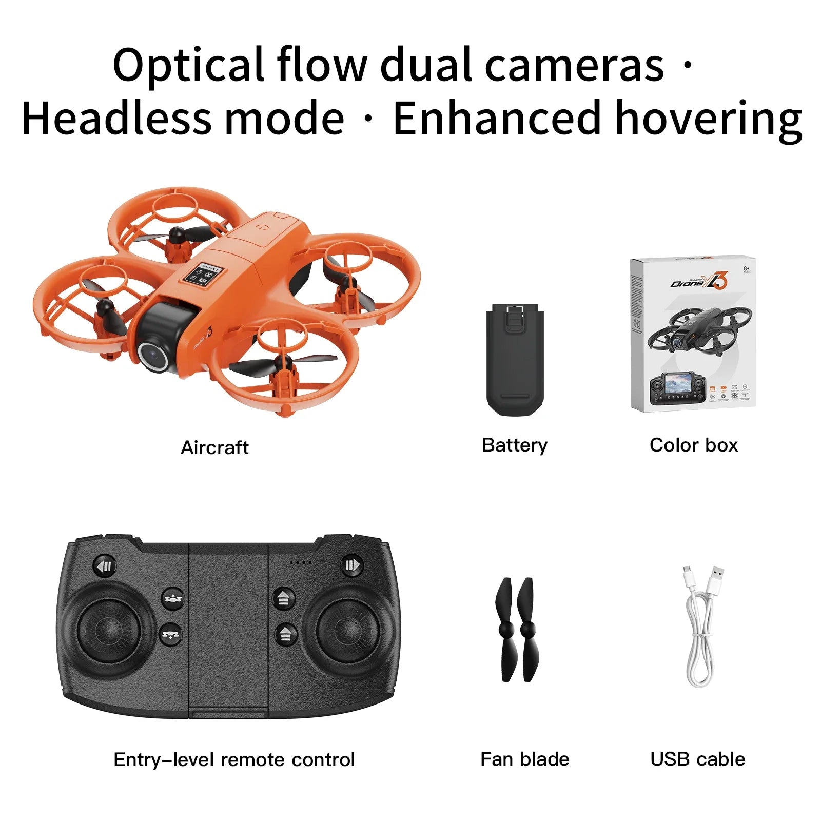 Lenovo Dual Camera Drone YL3 Aerial Photography Aircraft 5G WIFI Brushless Motor Remote Control Optical Flow Hover Aircraft Gift
