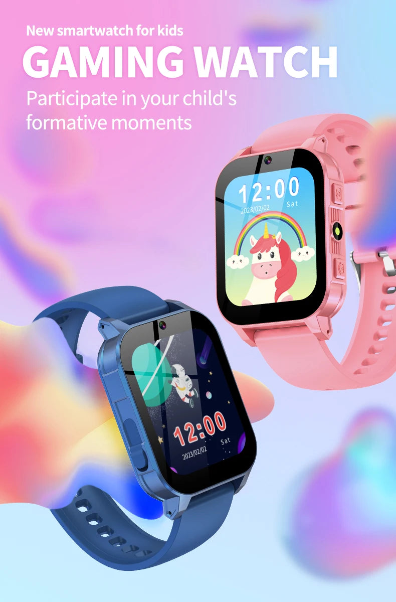 Smart Watch for Kids Puzzle Games HD Touch Screen Camera Music Player Pedometer Alarm Clock Calculator Flashlight Kids Watches