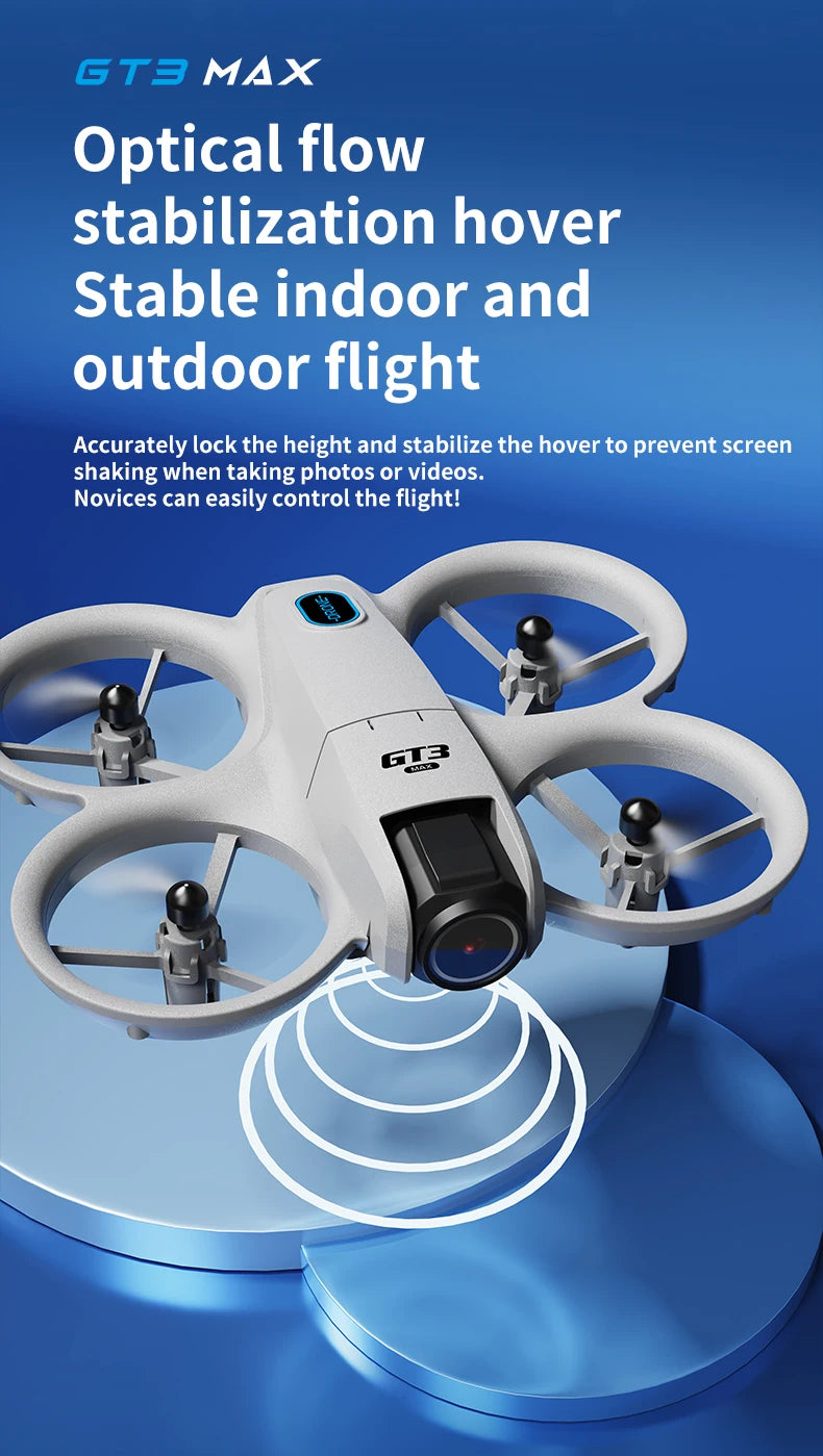 GT3 Max Drone 8K HD Aerial Photography Large Screen Optical Flow Positioning Brushless Intelligent Obstacle Avoidance New