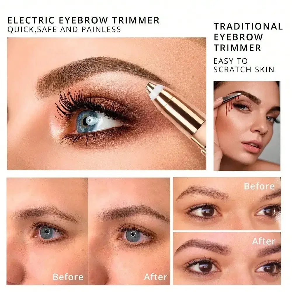 Electric Hair Removel Shaver For Women Eyebrow Trimmer Epilator Electric Painless Hair Remover Machine Body Facial