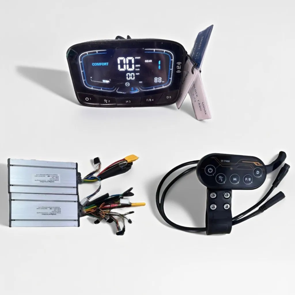 Boyueda S5 60V 45A Electric Scooter Dual Motor Controller 6000W 3000W*2 E Scooter Parts LIVIAE NFC Display Finger Twist Throttle