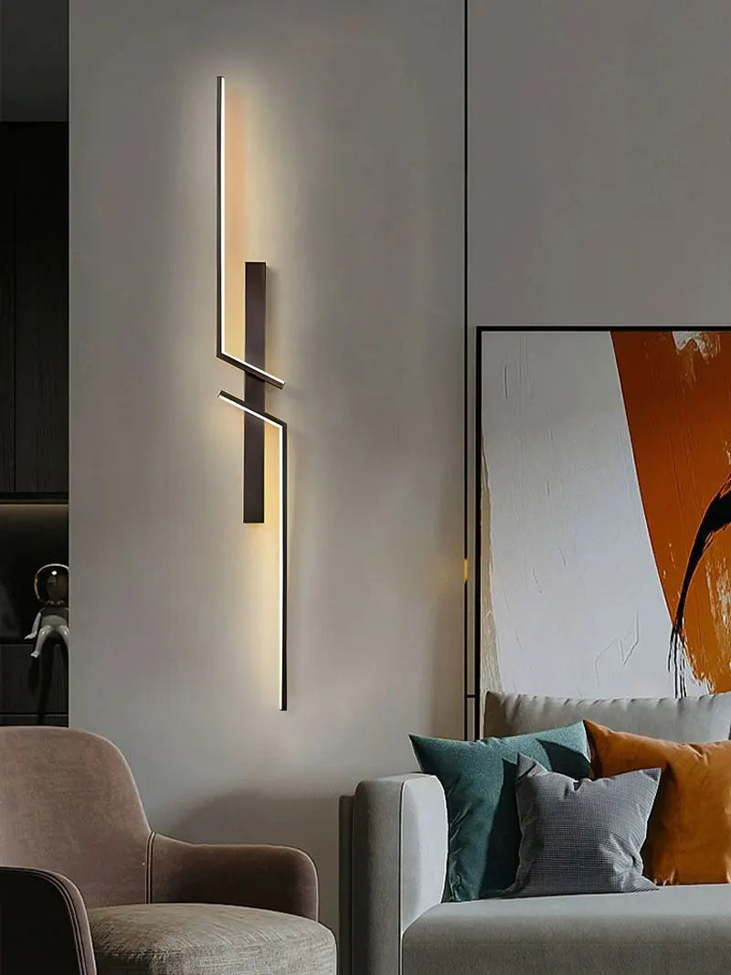 Long Strip LED Wall Lamps for Bedroom Living Room Indoor LED Wall Lights Wall Sconce for Corridor Aisle AC85-265V Interior Lamp