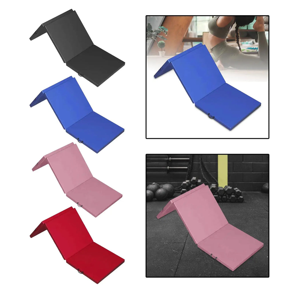 Folding Exercise Mat Foldable Yoga Mat Multifunctional 6'x2'x 2" for Women Men Gym Mat for Training Balance Yoga Pilates Workout
