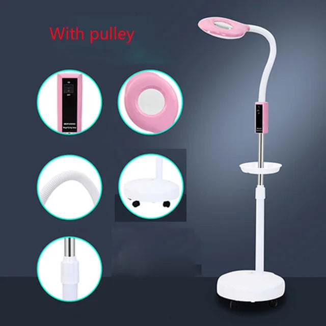 16X LED Lighting Magnifying Glass for Tattoo/Manicure and eyelashes/Skincare Beauty  Round fill light dimmable light