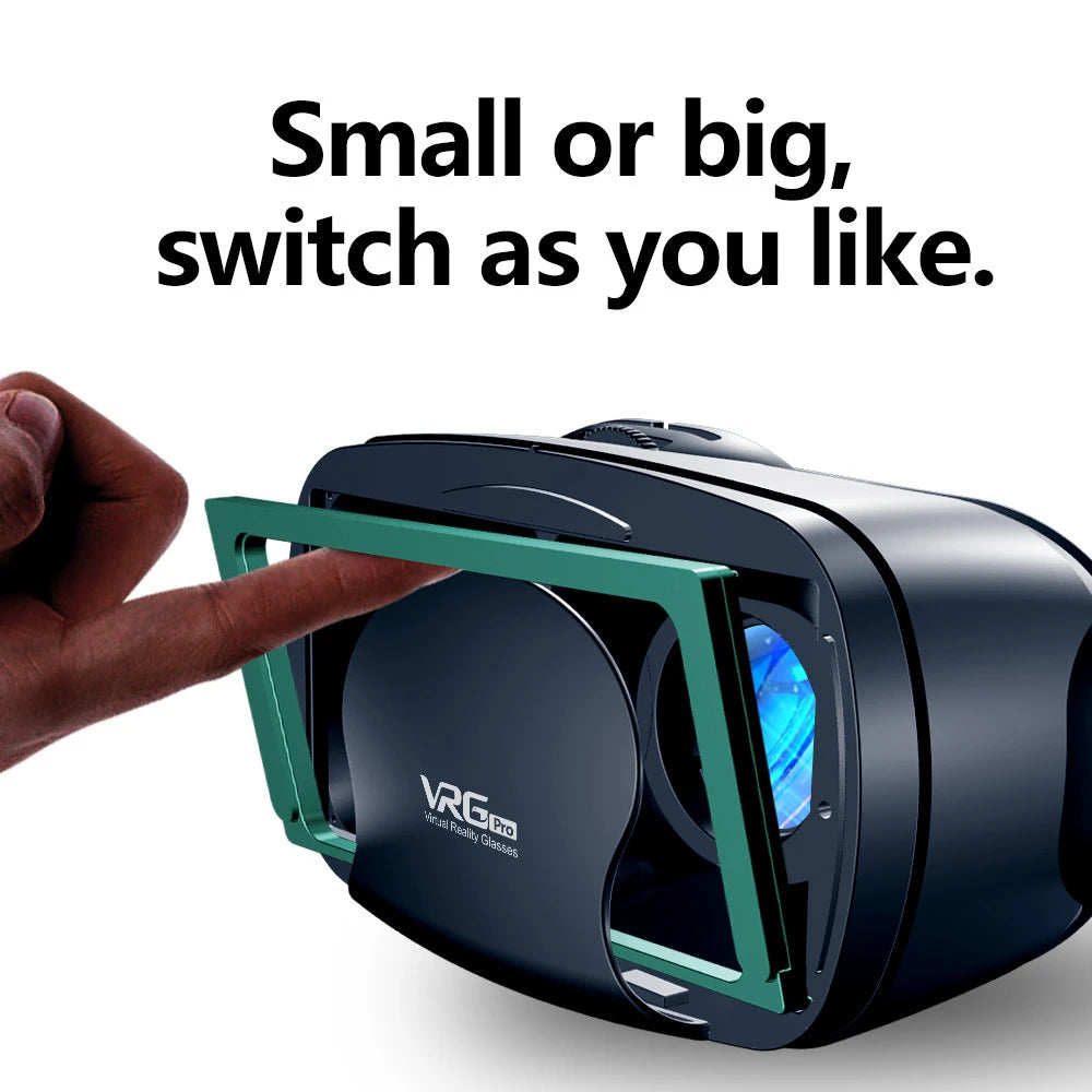 3D VR Headset Box Virtual Reality Helmet with Remote Control Smart Viar Goggles Devices For 5-7inch Cell Phone Smartphones
