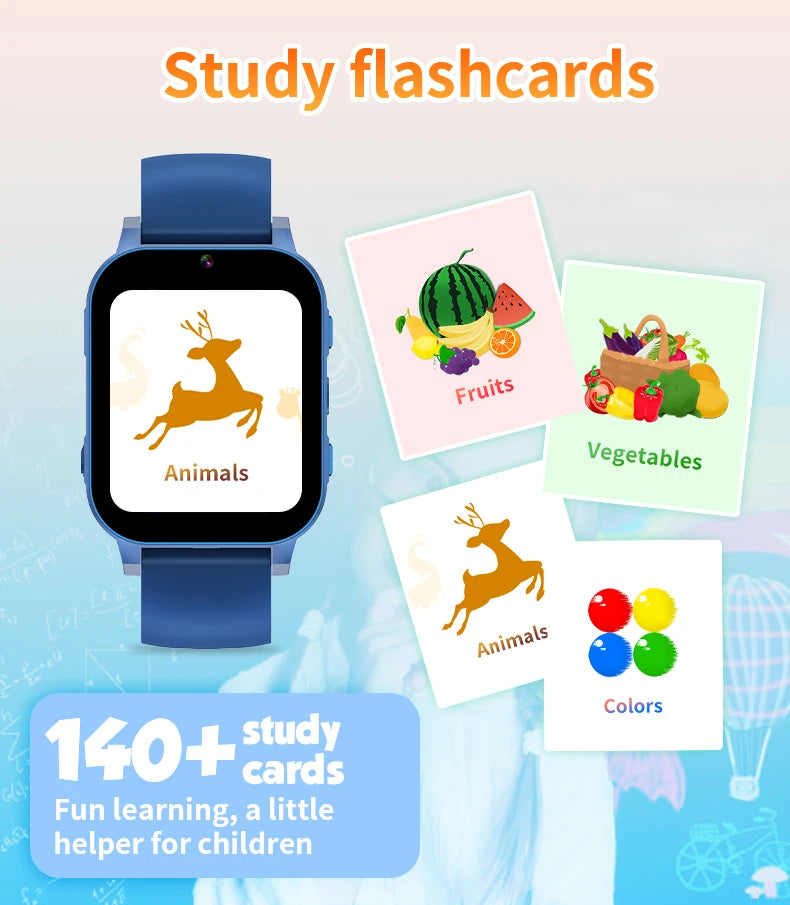 Smart Watch for Kids Puzzle Games HD Touch Screen Camera Music Player Pedometer Alarm Clock Calculator Flashlight Kids Watches