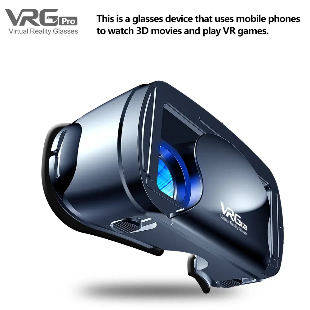 Virtual Reality Glasses 3D VR Headset Smart 7 Inches Helmet for Smartphones Phone Android iPhone Lenses Binoculars Goggles Viar