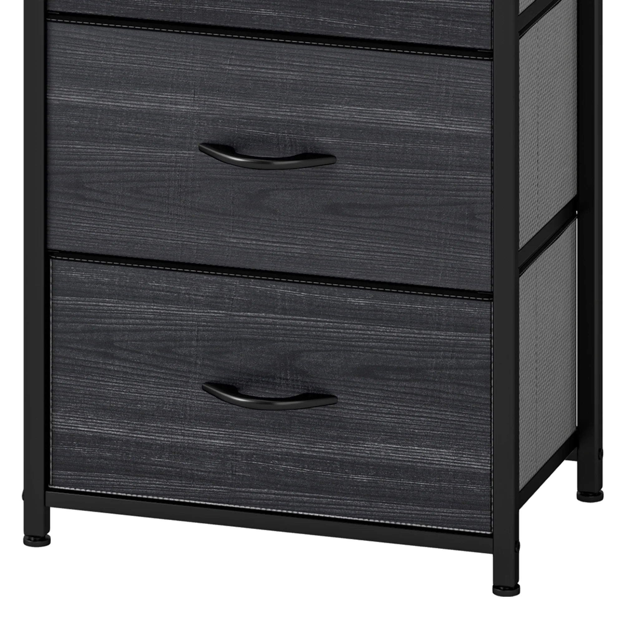 YITAHOME 4-Drawer Multi-Room Storage Dresser – Fabric with Wood Top & Steel Frame, Ideal for Living Room/Kids Room
