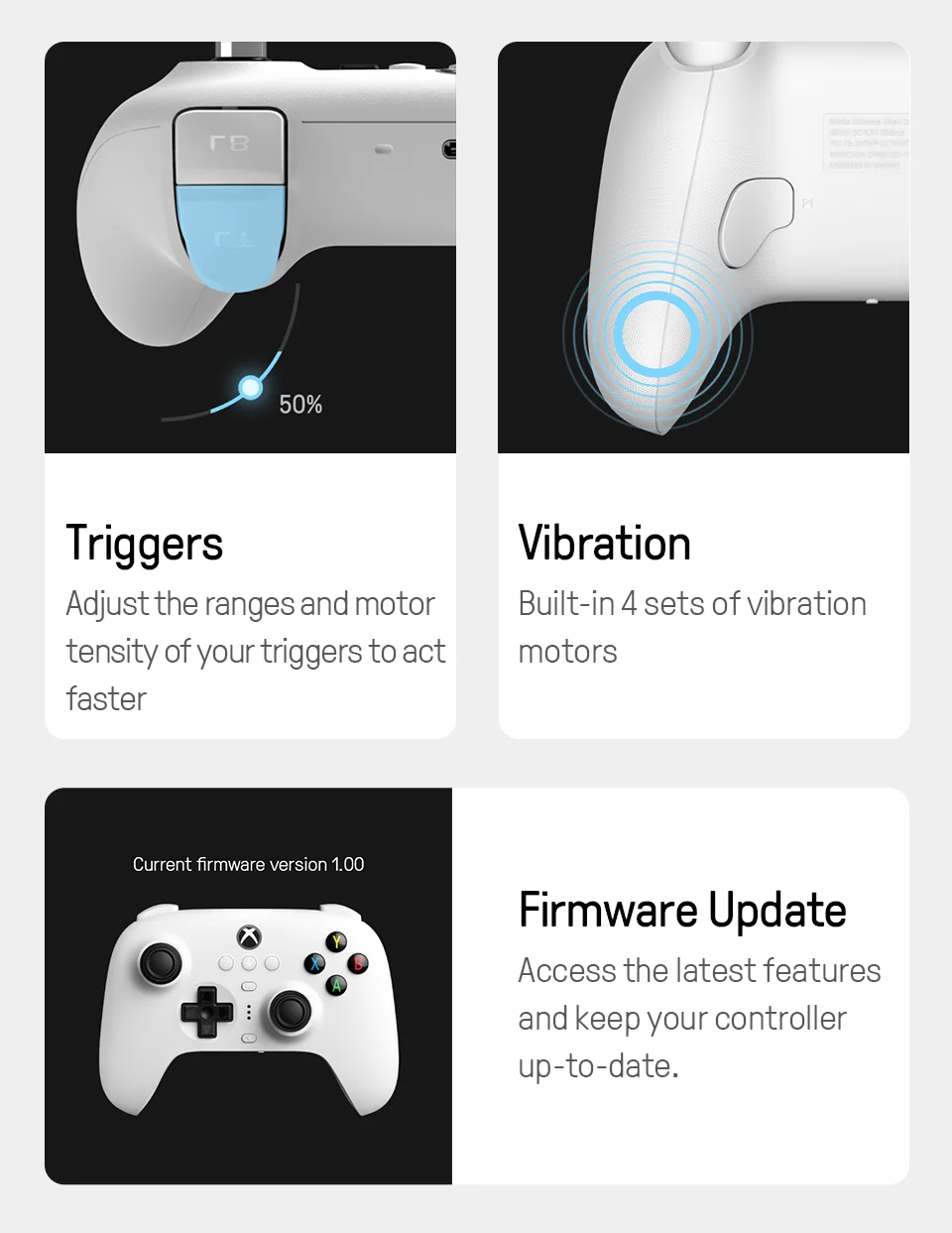 8BitDo Ultimate 3-mode Gaming Controller for Xbox, Hall Effect Joysticks, Compatible Windows, and Android - Jade