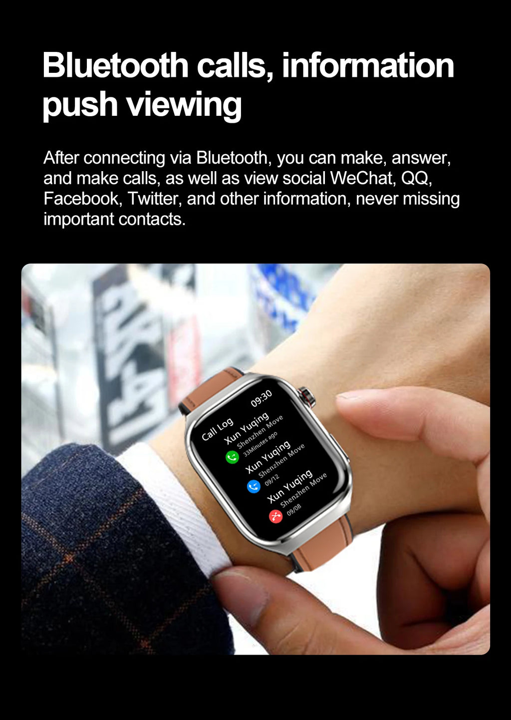 2026 New Smart Watch 2.04-inch AMOLED Screen Bluetooth Call IP68 Waterproof 650mA Sports Smartwatches Men Android Military-Grade