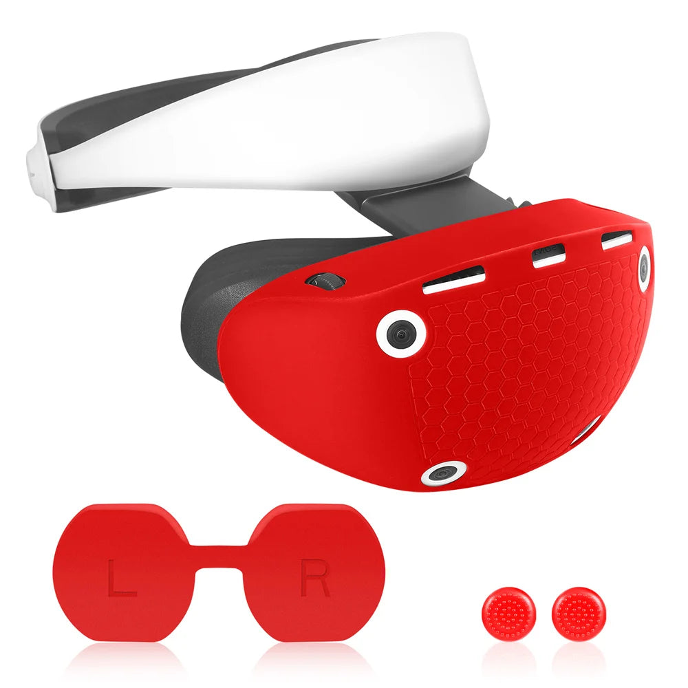 New VR Headset Silicone Protective Cover for P SVR2 Protective Shell Lens Caps Handle Keycaps Set for P SVR 2 Accessories