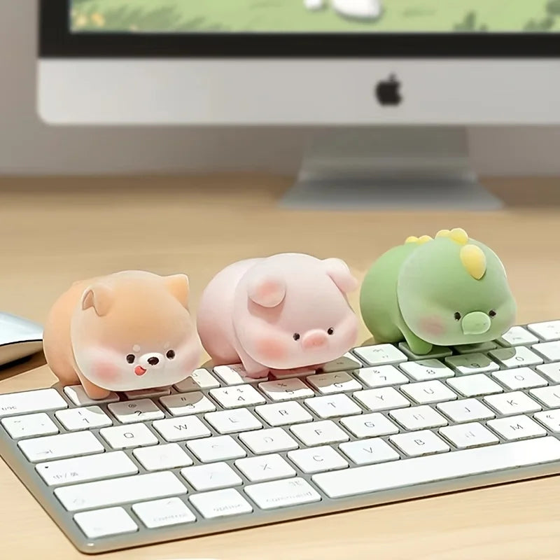 Desktop Small Ornament for Computer, Car Screen Ornament, Office Workstation Decoration, Computer Display Screen Pendant