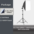 Photographic Equipment Photo Studio Photography Soft Box Kit With Tripod Video 50x70cm Softbox Photo Box