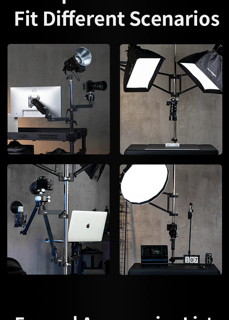 Selens Newest Multifunctional Adjustable Video Equipment Stand Build Exclusive Space Photo Studio Kits Photography Accessories
