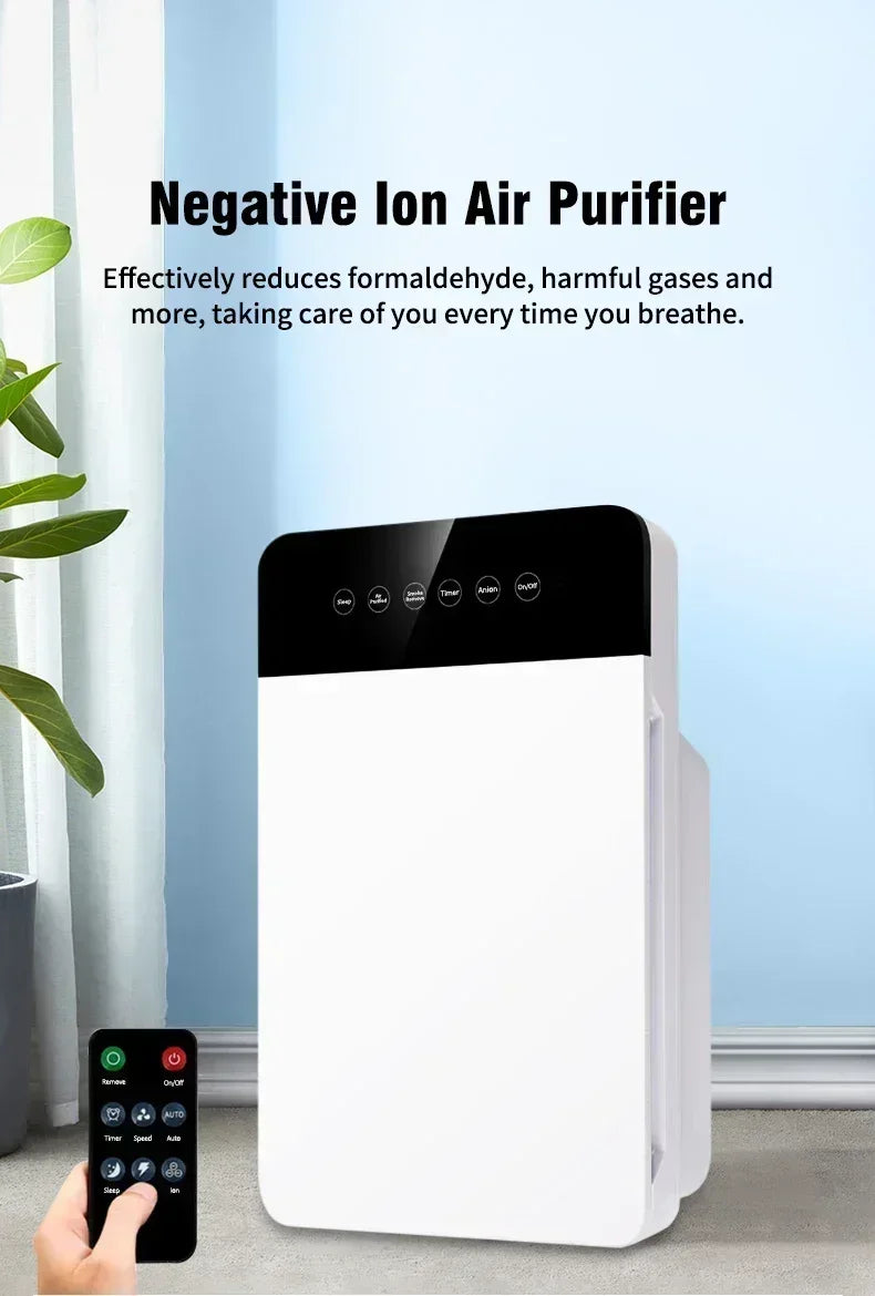 Air Purifier for Large Family Rooms, H13 HEPA Filter 25dB Quiet Filtration System, Bedroom Office, Remove 99.97% of Dust, Smoke