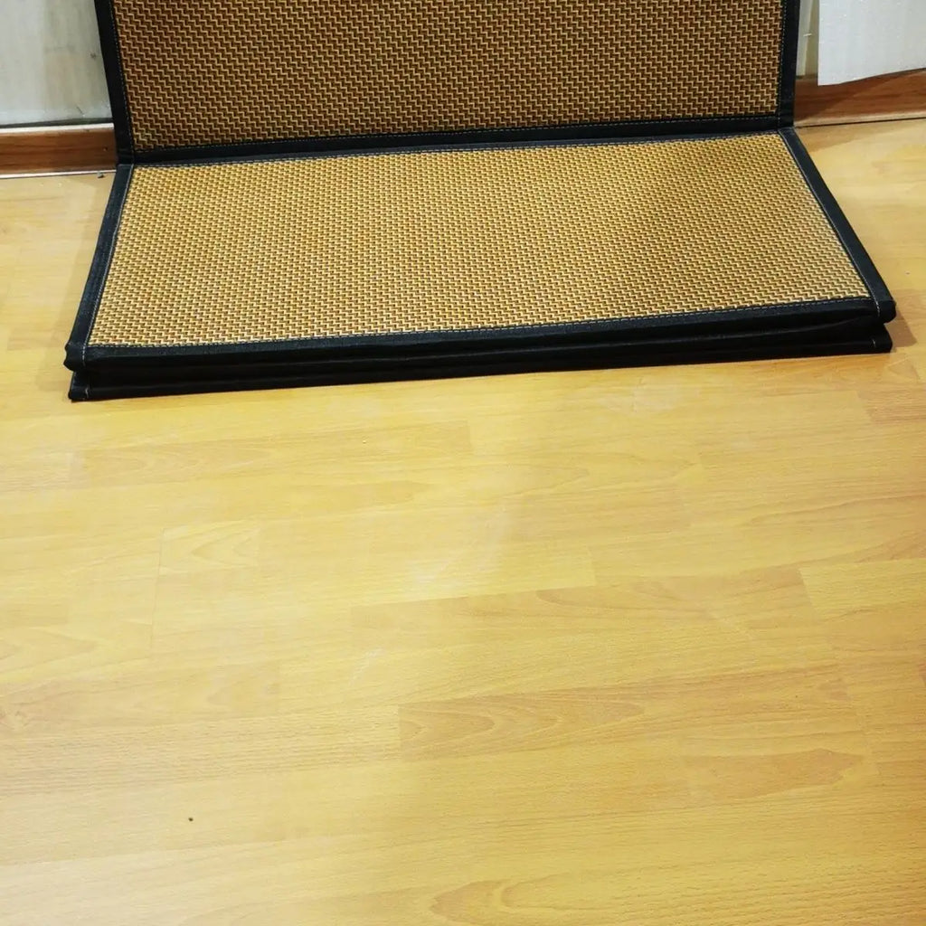 Foldable Tatami Mat for Yoga Meditation Bedding Eco-Friendly Coconut Fiber Core Portable Floor Cushion Multi-Use Floor Mattress