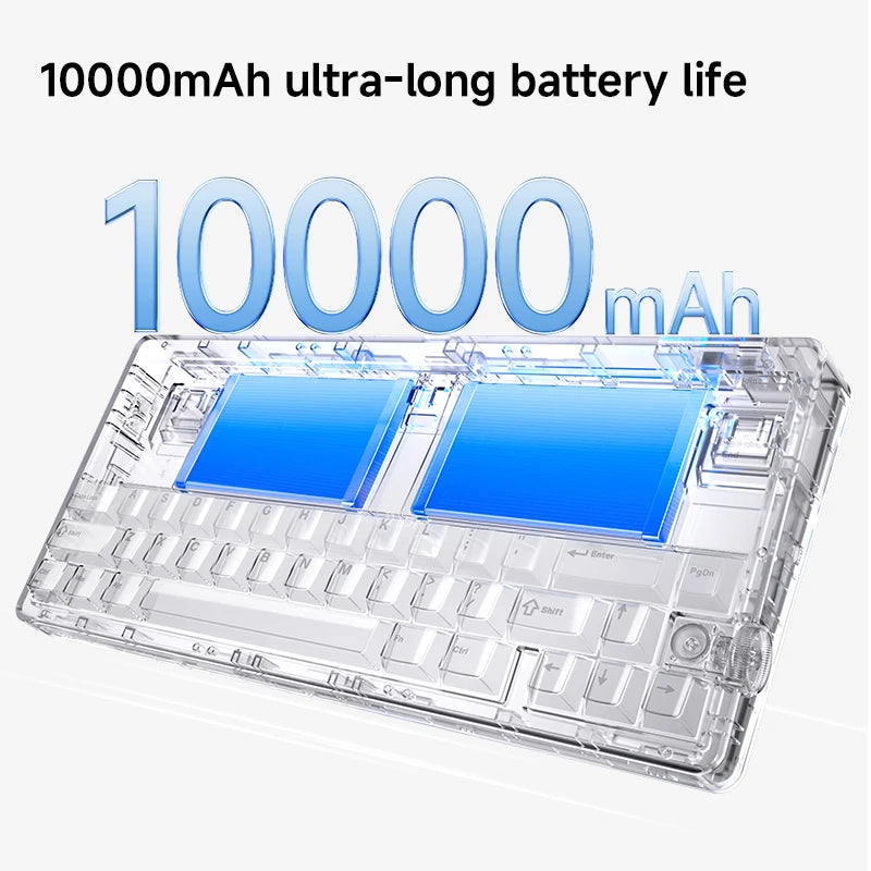 Gaming Mechanical Keyboard MCHOSE G75 V2 RGB  2.4G Connection Hot Swappable RGB Gasket Structure PC