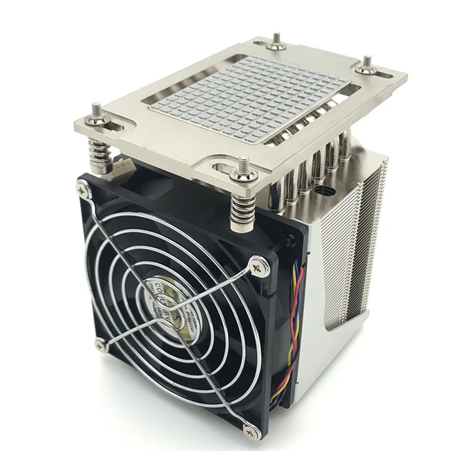 COOLSERVER P42 4U 6 Heatpipe CPU Cooler 250W 4pin PWM Fan Radiator Workstation/Server Heatsink For AMD SP3 Motherboard