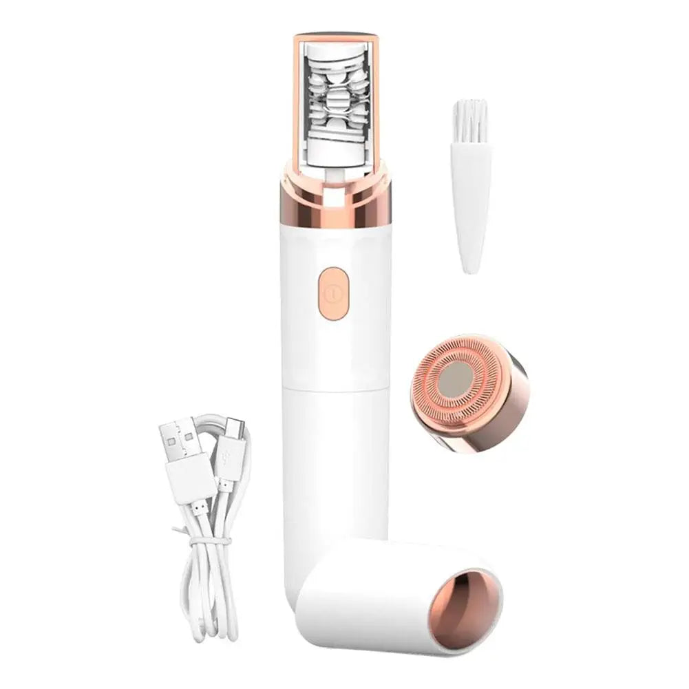 Electric Epilator & Shave 2-in-1 Electric Hair Removal Device For Women Painless Waterproof Private Parts & Facial Hair Removal