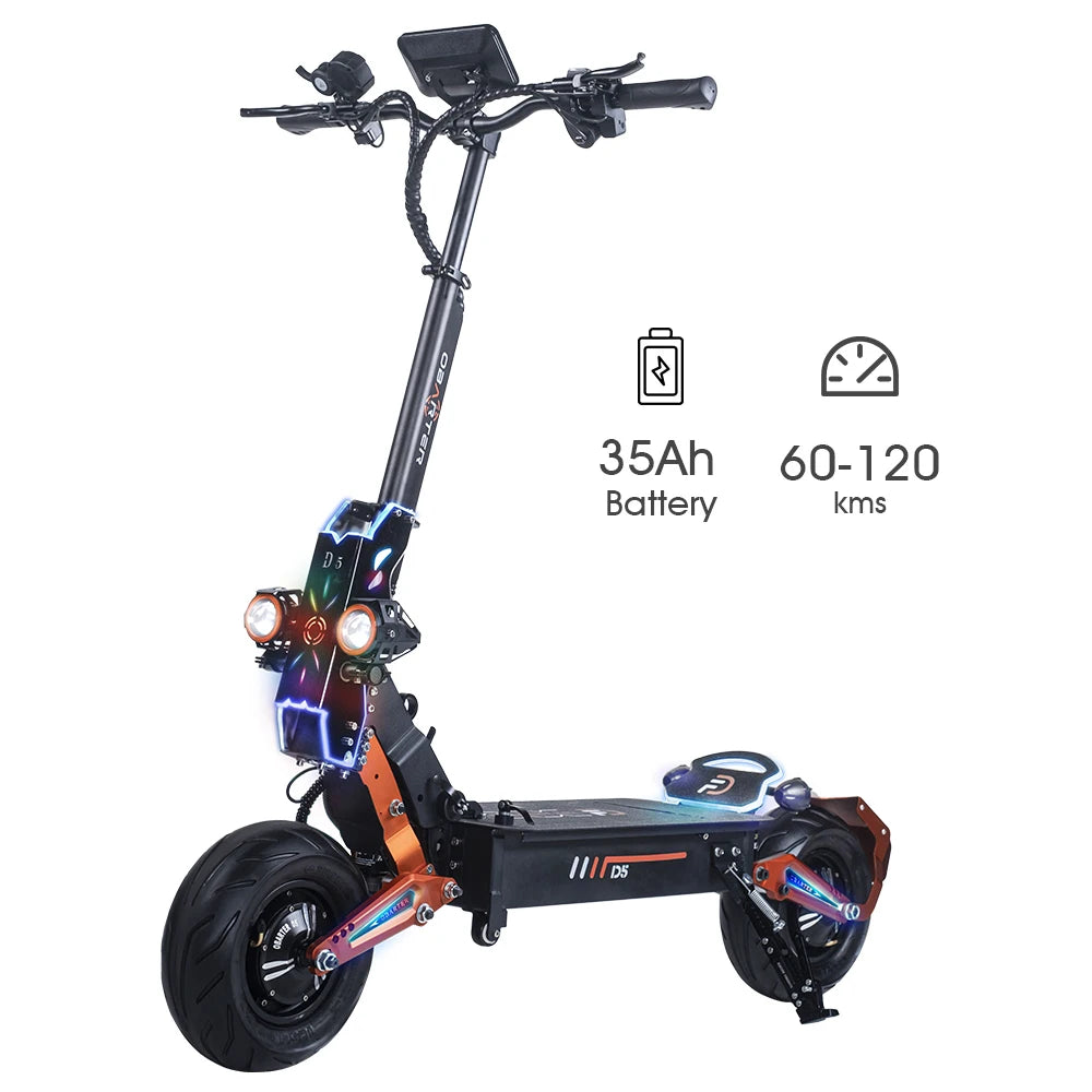 D5 scooter with Removable Battery Fast Speed 70kmh Obarter Electric Scooter Long Range 12 inch Tire 48V 5000W Scooter