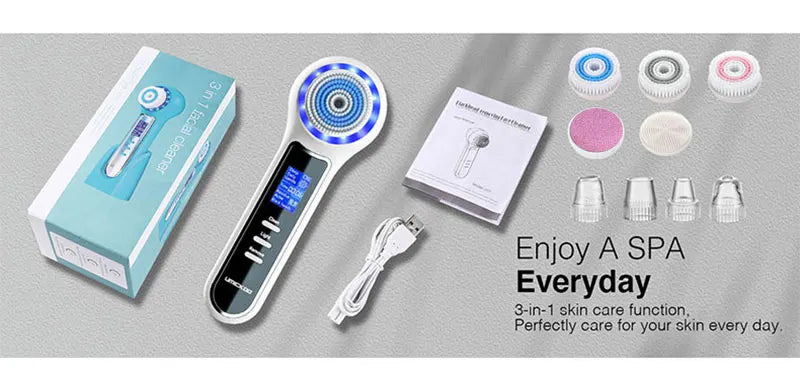 2025 NEW Facial cleansing brush multifunctional double-sided vacuum blackhead remover facial Pore cleansing skincare machine