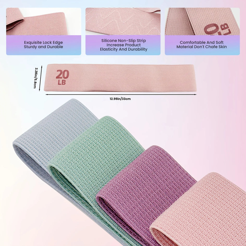 20-90LB Resistance Bands for Legs and Butt Hip Glute Thigh Booty Elastic Workout Fitness Strips Loops Yoga Gym Band Buttocks