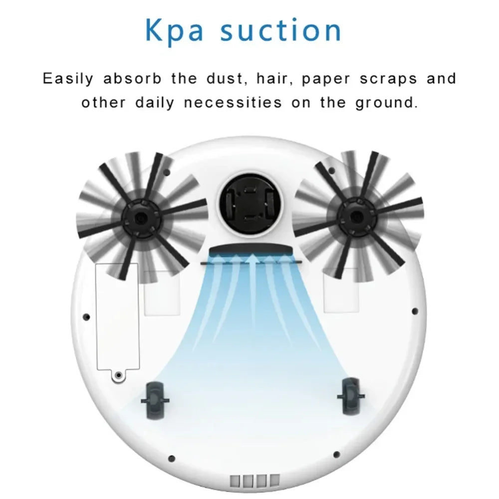 BOWAI Automatic Robot Vacuum Cleaner Smart Sweeping Dry Wet Cleaning Machine Charging Intelligent Vacuum Cleaner Home