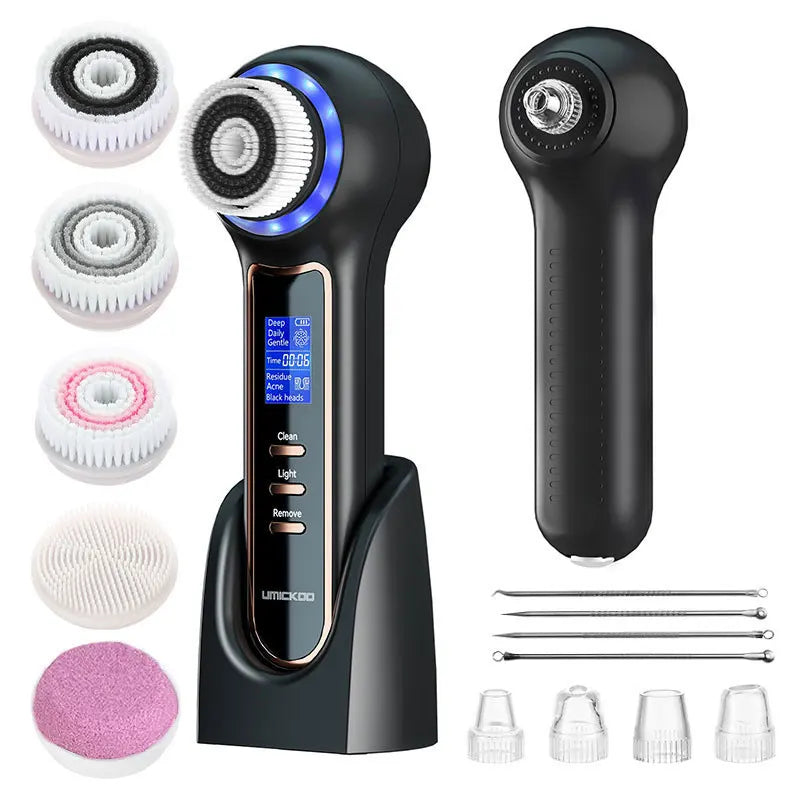 2025 NEW Facial cleansing brush multifunctional double-sided vacuum blackhead remover facial Pore cleansing skincare machine