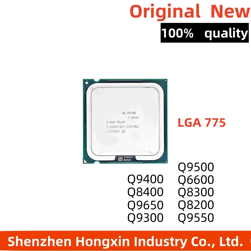 Core 2 Quad CPU LGA 775 Q9400 Q9500 Q6600 2.4-2.83GHz Used Desktop Processor Cheap for PC Upgrade Gaming Refurbished