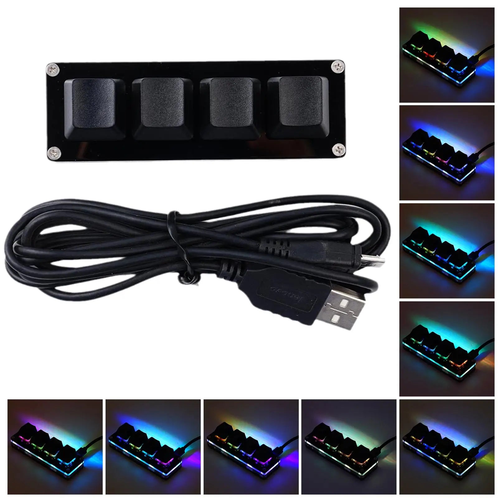 Mini USB Custom Mechanical Keyboard 2/3/4/6/9/12/16/24 Keys Gaming Keyboard Sayo Device Shortcut Programmable Keypad Keys Macro