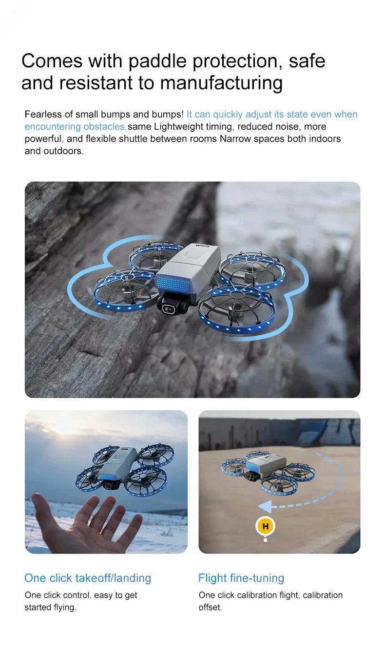 droneS 4k professional 10km  brushless optical flow folding dual mirror professional aerial photography with servo gimbal drone