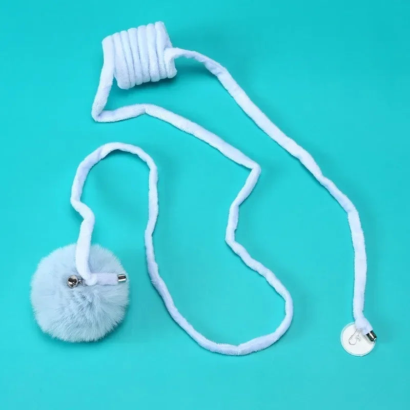 Pet Toy Interactive Cat Toys Funny Cat Stick Spring Rope Ball Plush Toy Interactive Play Training Toys Cats Supplies