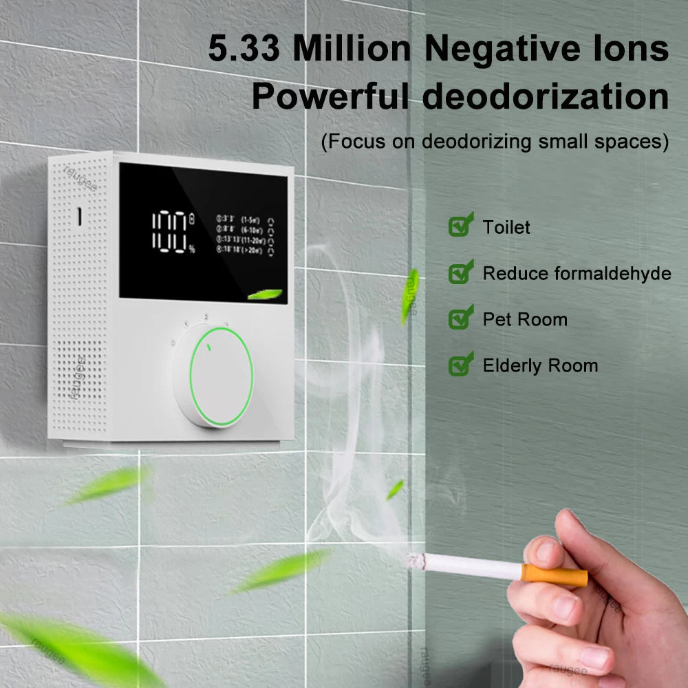 Air Purifier Portable Air Purifier for Home Negative Ion Generator Ionic Air Freshener Ozone Generator for Bedroom Toilet