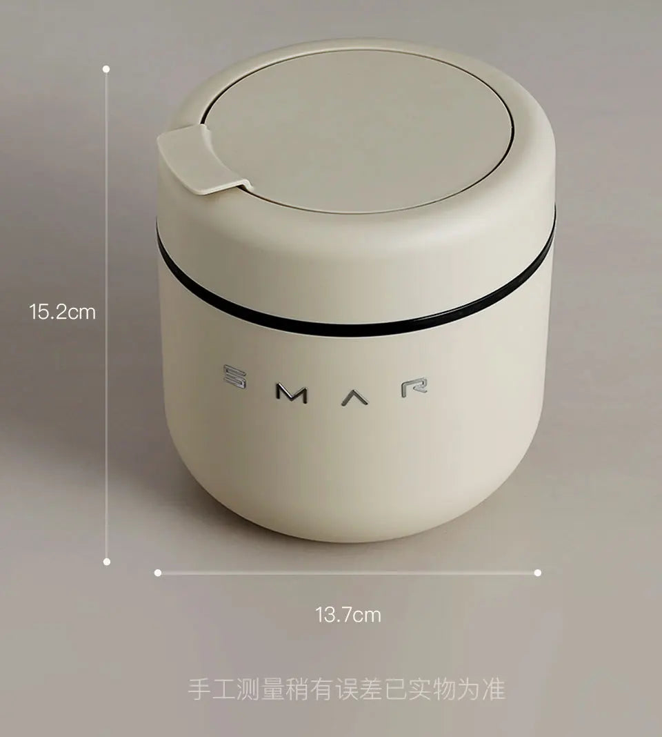 Desktop trash can Cute small new mini home desk office desk creative cover