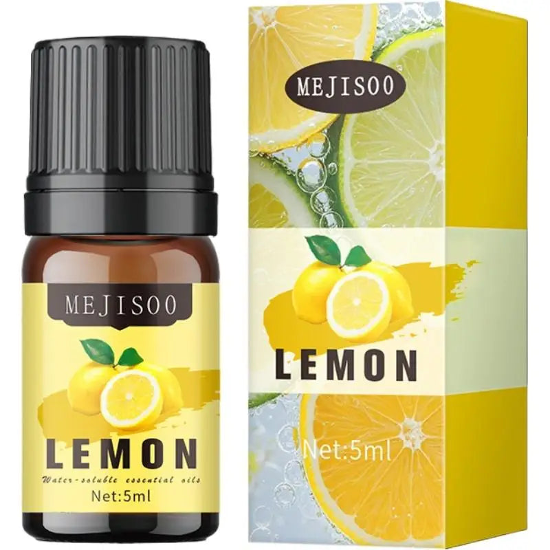 12 Flavors Essential Oils For Aroma Diffuser AirHumidifier Home Water-soluble Lavender Eucalyptus Lemon Bergamot 5ml