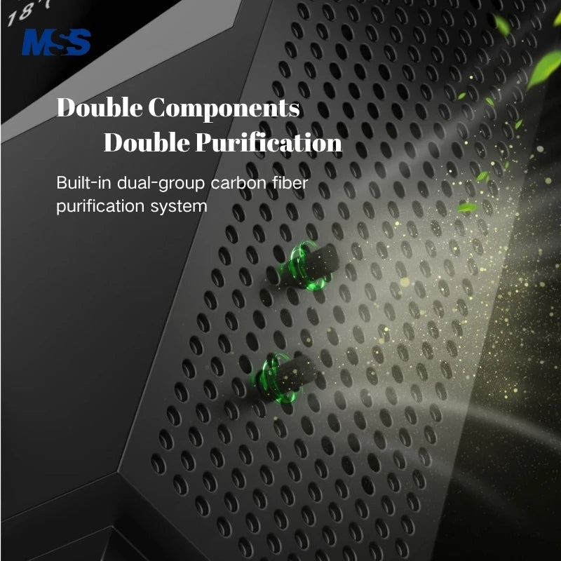 MSS Wall-Mounted Portable Air Purifier Ionic Freshener Deodorization Aldehyde/Smoking Odor Removal for Home Toilet Bedroom Pets