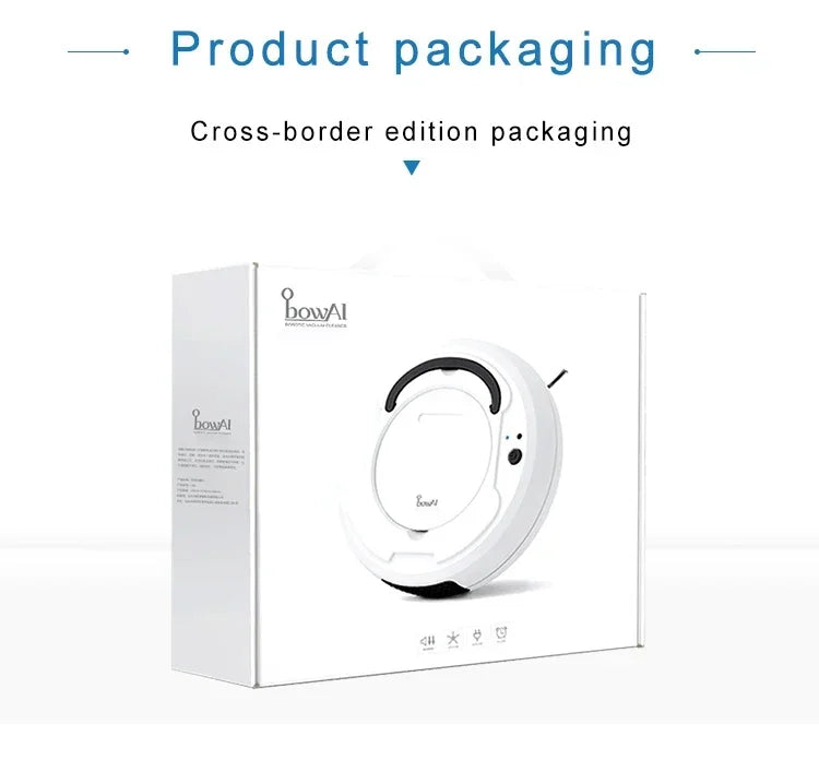 BOWAI Automatic Robot Vacuum Cleaner Smart Sweeping Dry Wet Cleaning Machine Charging Intelligent Vacuum Cleaner Home